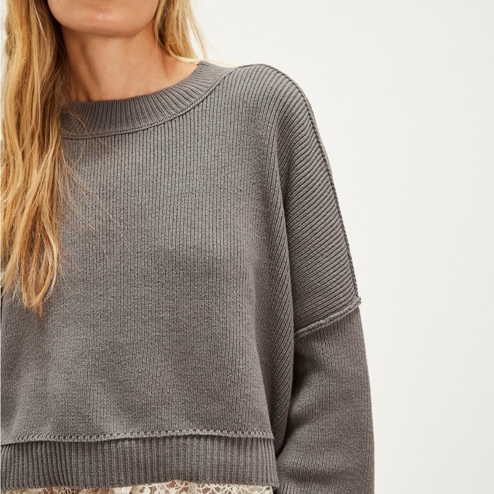 Free People Easy Street Cropped Pullover